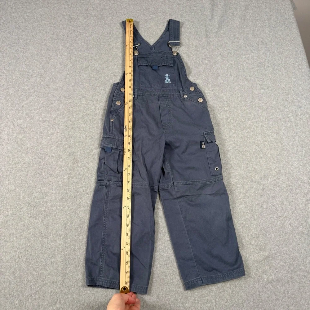 Canyon River Blues Kids Size 4 Cargo Overalls Blue Cotton Play Time Kidcore